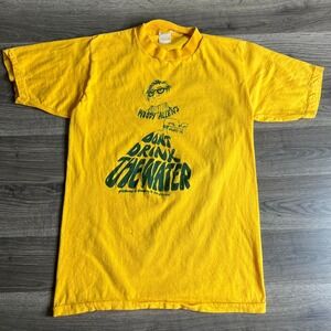 VTG‎ Dont Drink the Water T Shirt Fits XS Woody Allen Broadway Play 1970s USA